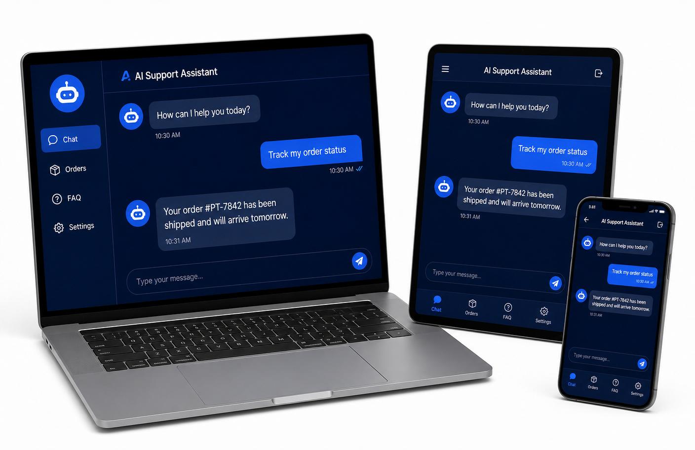 AI chatbot deflected 68% of inbound support tickets.